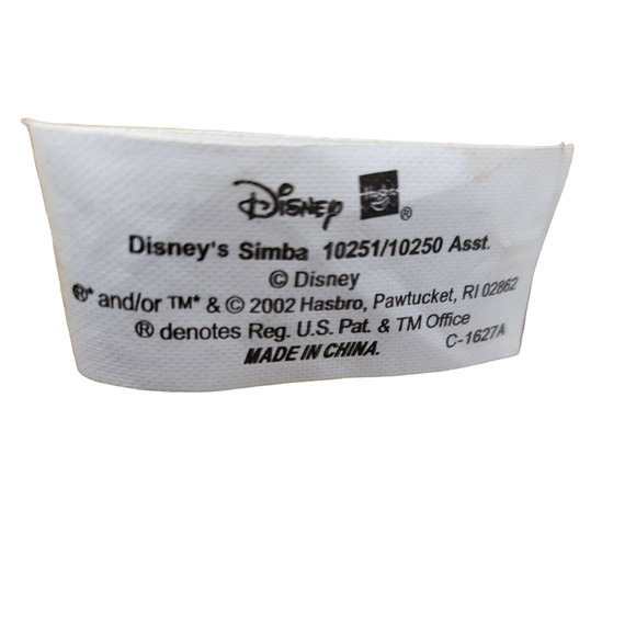 Disneys Simba Jumbo Lion King Plush Stuffed Animal 2002 Hasbro 076930102510 - Picture 4 of 10